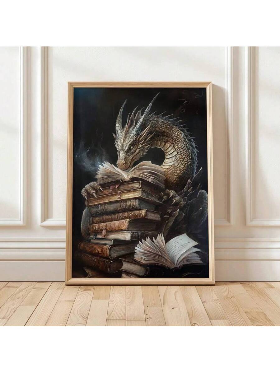 Elevate the aesthetic of your space with this striking tasy Dragon Gothic Art Poster. Its moody and minimalist design is perfect for book lovers, adding a touch of sophistication to any room. With its high-quality print, this poster will bring a sense of drama and intrigue to your home.